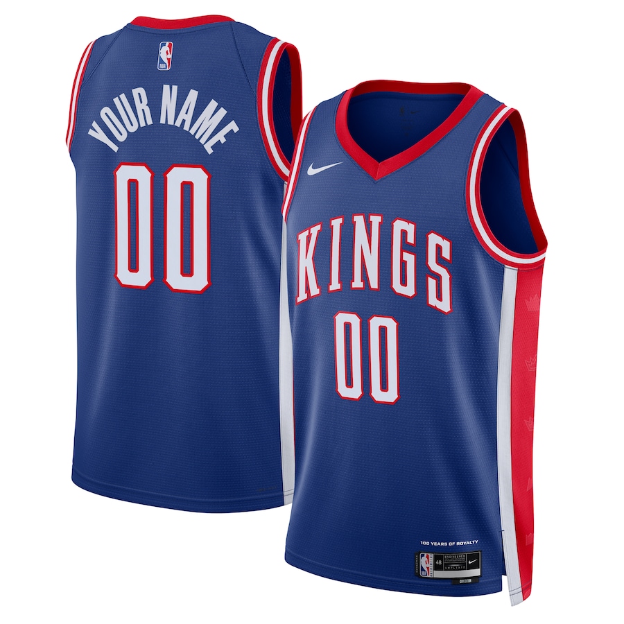 Men Sacramento Kings Nike Blue City Edition 2024-25 Custom Swingman NBA Jersey->sacramento kings->NBA Jersey